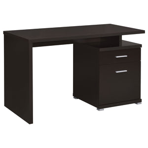 Coaster Irving 47 Inch 2-Drawer Office Computer Desk Cappuccino