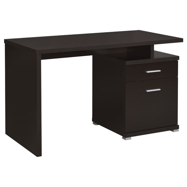 Coaster Irving 47 Inch 2-Drawer Office Computer Desk Cappuccino