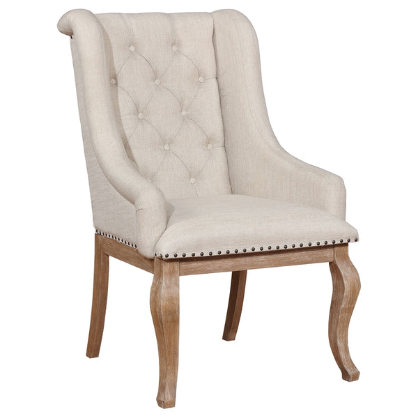 Coaster Brockway Upholstered Arm Chair Barley Brown