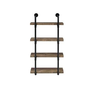 Coaster 24 Inch Wall Shelf Rustic Oak