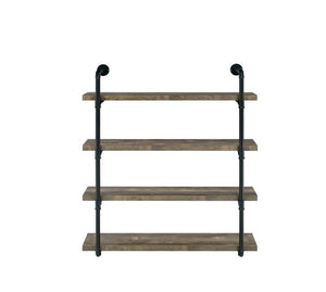 Coaster 40 Inch Wall Shelf Rustic Oak
