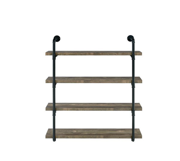 Coaster 40 Inch Wall Shelf Rustic Oak