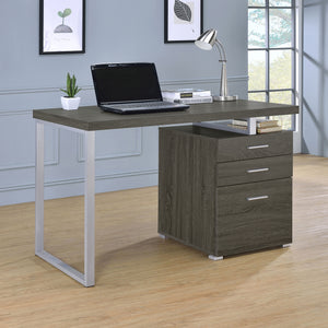 Coaster Brennan 47 Inch 3-Drawer Office Computer Desk Weathered Grey