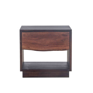 Home Trends Design San Marino 24 Inch Acacia Wood Walnut Finish Chest
