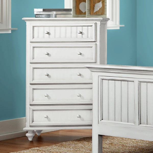 Seawinds Monaco 5-Drawer Blanc Finish Chest
