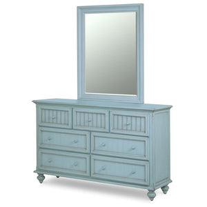 Seawinds Monaco 7-Drawer Dresser Bleu Finish
