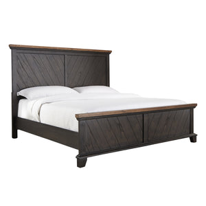 Steve Silver Bear Creek King Bed In Chocolate & Honey Smoke