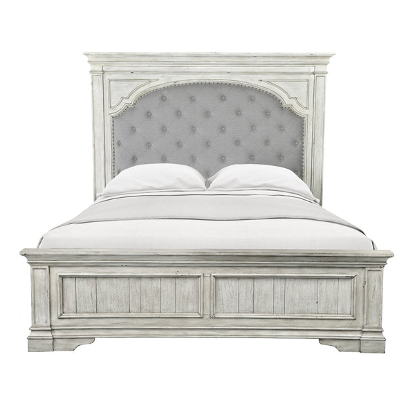 Steve Silver Highland Park King Bed In Cathedral White