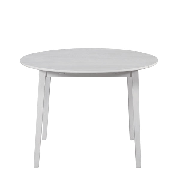Steve Silver Naples 42-Inch Drop-Leaf Dining Table In Antique White