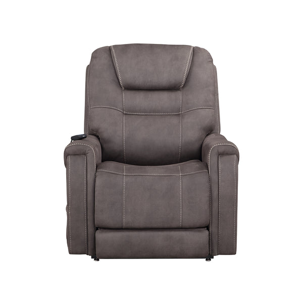 Steve Silver Brisbane Fabric Power Lift Chair With 3-Zone Heat In Neutral Stone