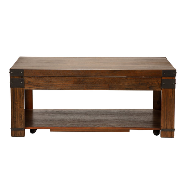 Steve Silver Arusha Lift-Top Cocktail Table In Medium Cherry
