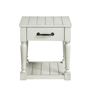 Steve Silver Hemingway End Table In Alabaster