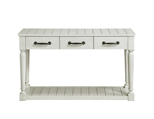 Steve Silver Hemingway Sofa Table In Alabaster