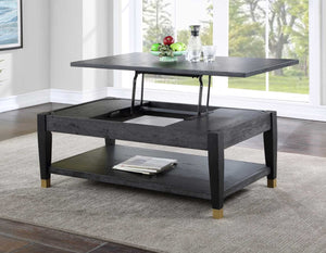 Steve Silver Yves Rubbed Charcoal Lift-Top Cocktail Table
