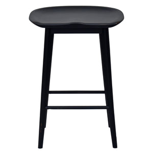 Steve Silver Hilton 24-Inch Backless Counter-Height Stool In Modern Black