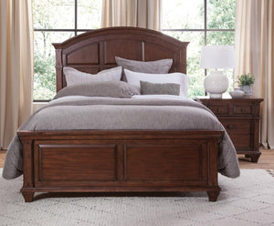 American Woodcrafters Complete Queen Bedroom Set Panel Bed, Dresser & Mirror Cinnamon Cherry Sedona