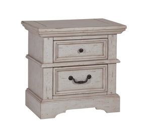 American Woodcrafters Stonebrook Small Nightstand Light Distressed Antique Gray