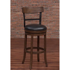 American Woodcrafters Taranto 43-Inch Wood Frame Stool Washed Brown