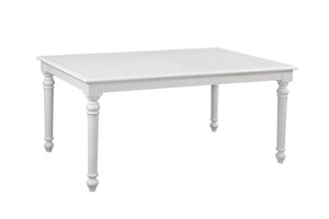 American Woodcrafters Cottage Traditions White Finish 5-Piece Leg Table Dining Set