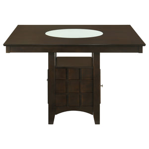 Coaster Gabriel 5-Piece Square Counter-Height Dining Set Cappuccino