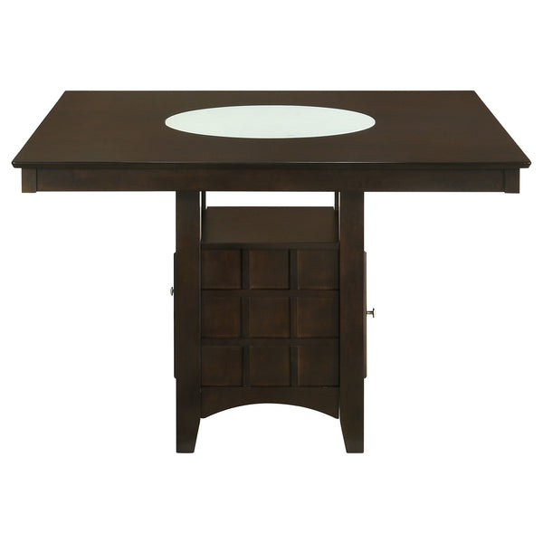 Coaster Gabriel 5-Piece Square Counter-Height Dining Set Cappuccino