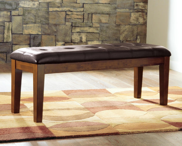 Ralene Upholstered Dining Bench Medium Brown