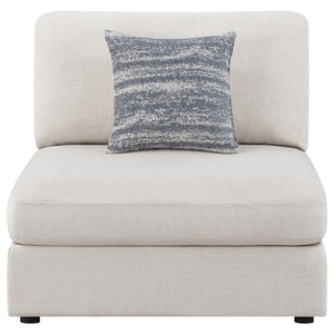 Coaster Serene Upholstered Armless Chair Beige