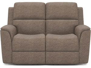 Flexsteel Henry Fog Triple Power Recliner Loveseat