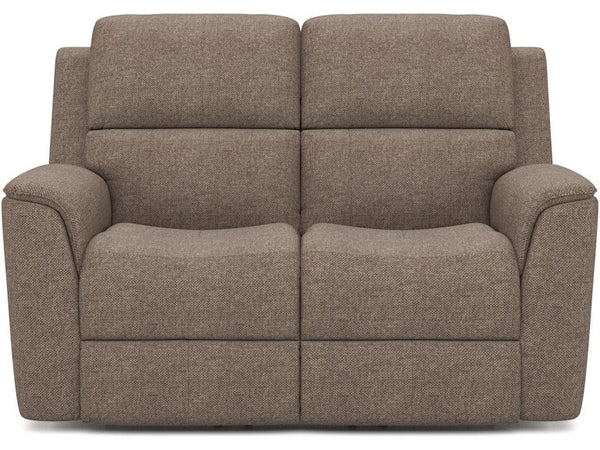 Flexsteel Henry Fog Triple Power Recliner Loveseat