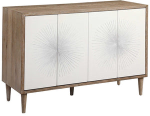 Uttermost Dani Matte White Accent Cabinet
