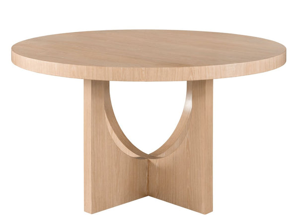 Universal Nomad Callon White Oak Round Dining Table