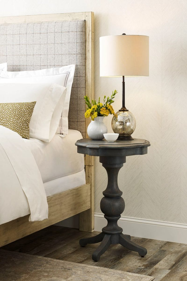Kincaid Acquisitions Haisley Gray Round Accent Table