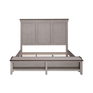Liberty Furniture Ivy Hollow White King Storage Bed