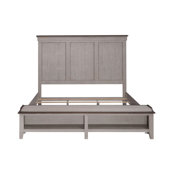 Liberty Furniture Ivy Hollow White King Storage Bed