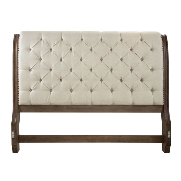 Liberty Furniture Upholstered Sleigh Americana Farmhouse King Headboard