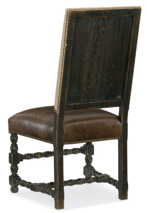 Hooker Furniture Hill Country Comfort Leather Upholstered Side Chair