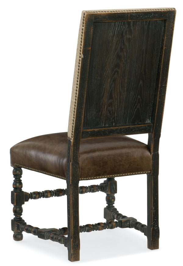 Hooker Furniture Hill Country Comfort Leather Upholstered Side Chair