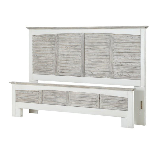 Seawinds Islamorada Clean White & Grey King Headboard