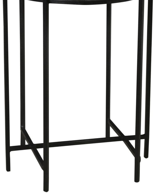 Crestview Bengal Manor Iron & Marble Accent Table