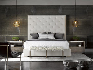 Universal Modern Brando Waltz/Quartz Upholstered King Bed