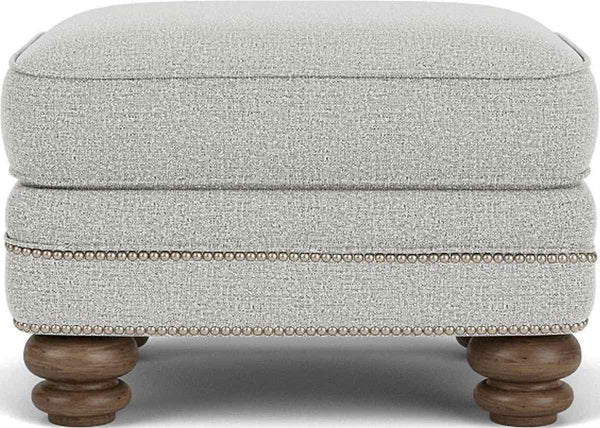 Flexsteel Bay Bridge Silver Glacier Ottoman