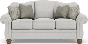 Flexsteel Bexley Rolled Arm Silver Driftwood Sofa