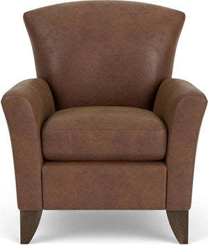 Flexsteel Jupiter Brown Silt Leather Chair