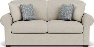 Flexsteel Randall Silver Driftwood Two-Cushion Sofa