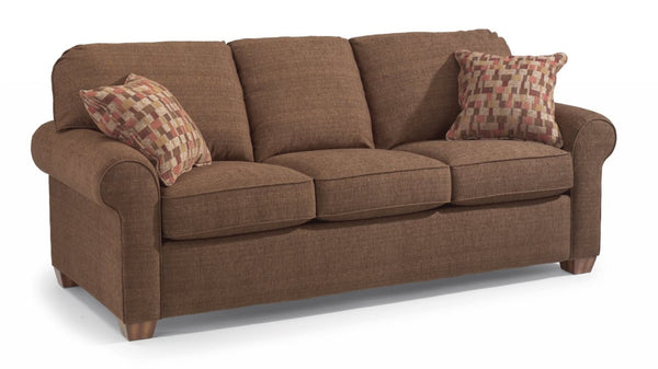 Flexsteel South Haven Brown Teak Sofa