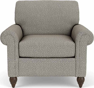 Flexsteel South Haven Gray Quarry Chair with Round Legs