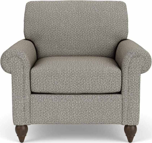 Flexsteel South Haven Gray Quarry Chair with Round Legs