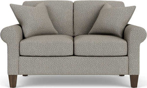 Flexsteel South Haven Gray Quarry Rolled Arm Loveseat