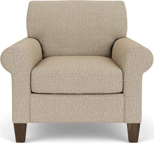 Flexsteel South Haven Rolled Arm Fossil Chair