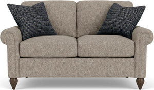 Flexsteel South Haven Silver Muslin Loveseat
